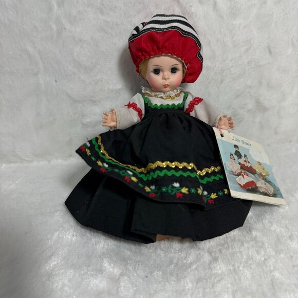 Madame Alexander "Finland" Little Women Doll 8" Black Dress Holiday Collectible - Picture 5 of 7